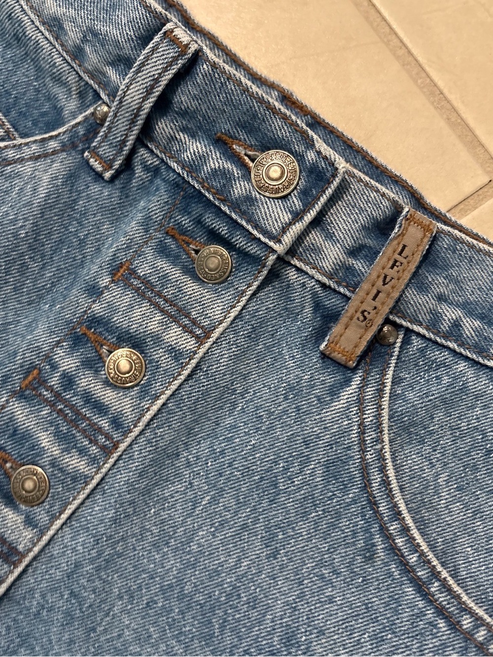Vintage 80’s/90’s Levi’s skirt waist 26 inches 1956 - Picture 2 of 6